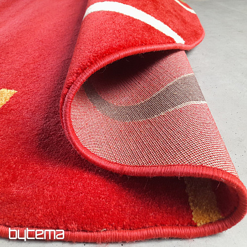 Figaro runder Teppich 200 x 200 cm rot