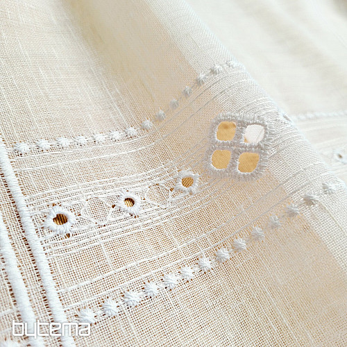 Vorhang für Buntglas GERSTER 11884 weiß