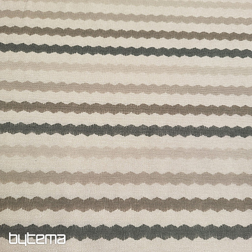 Dekorativer Stoff, gewellt, beige