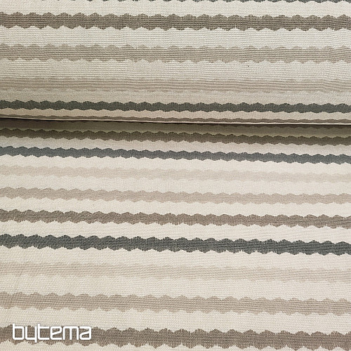 Dekorativer Stoff, gewellt, beige