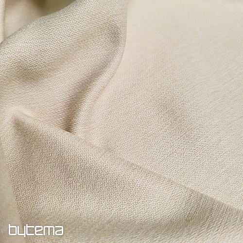 Luxuriöser, einfarbiger Designer-Dekorstoff GERSTER 7032/0023 BEIGE