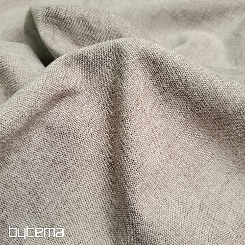 Luxuriöser, einfarbiger Designer-Dekorstoff GERSTER 77054/0040 HELLGRAU