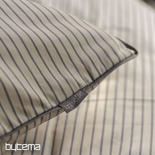 IRISETTE Luxus-Baumwollsatin TOKIO 8607-80 Beige Grau