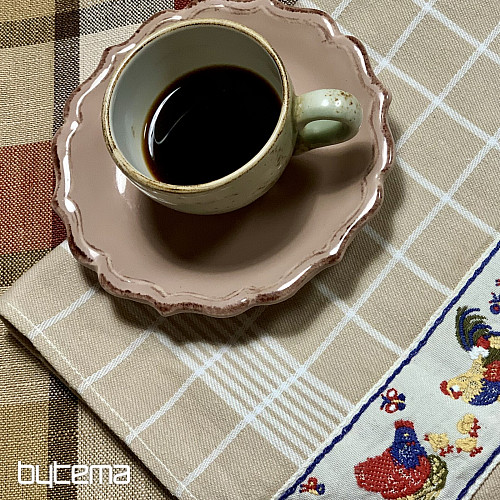 Tischdecke und Schal ATILA ROT