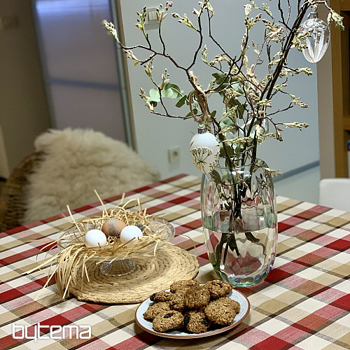 Tischdecke und Schal ATILA ROT