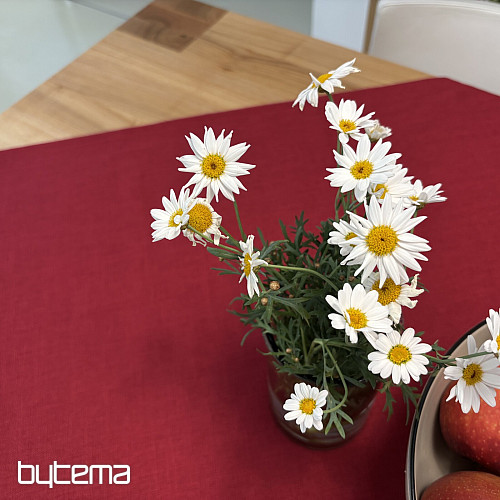 Tischdecke und Schal VALS RED