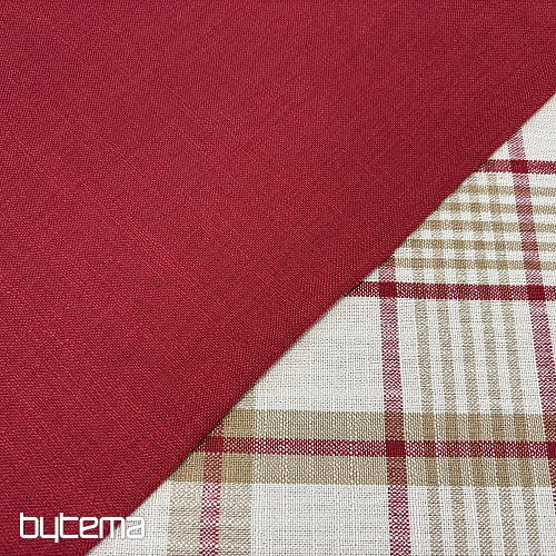 Tischdecke und Schal VALS RED