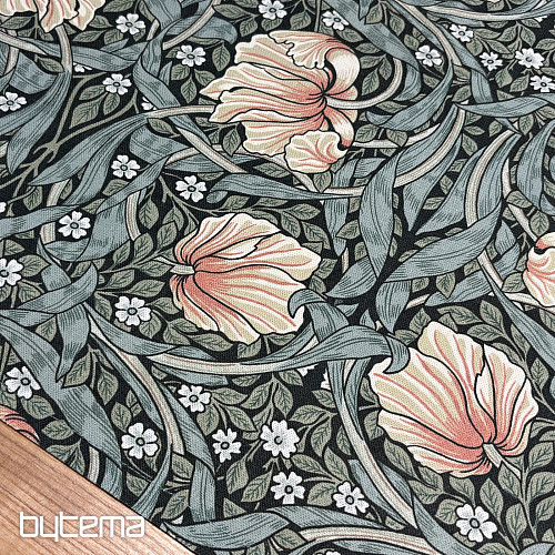 Tischdecke und Schal GOLDENE BLUMEN