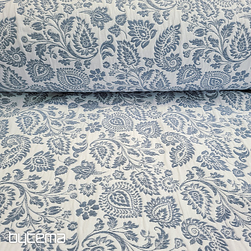 Dekorativer Stoff COSTA FLOR BLAU