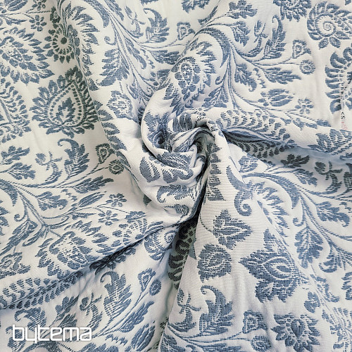 Dekorativer Stoff COSTA FLOR BLAU