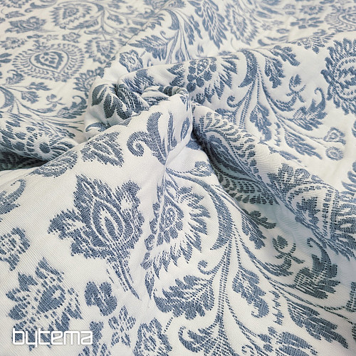 Dekorativer Stoff COSTA FLOR BLAU