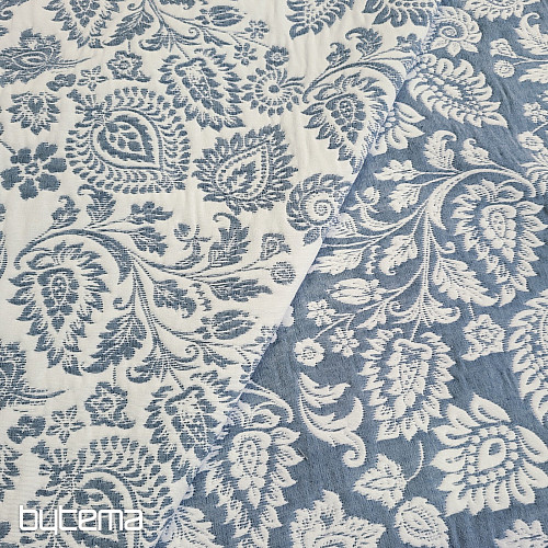 Dekorativer Stoff COSTA FLOR BLAU