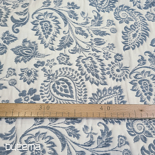 Dekorativer Stoff COSTA FLOR BLAU