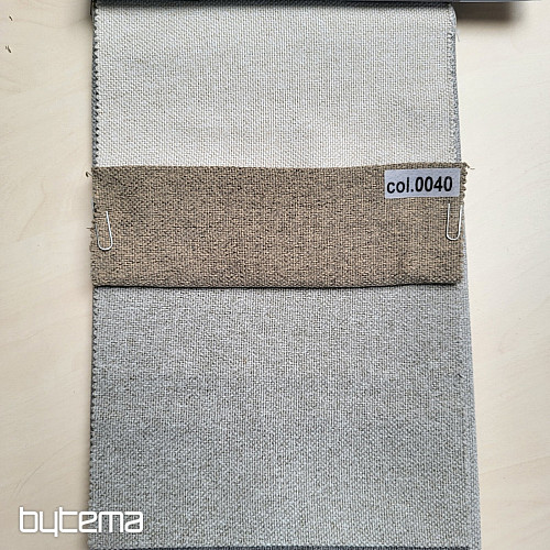 Einfarbiger Designer-Dekorstoff DIM OUT GERSTER 77045/0040 Dunkelbeige