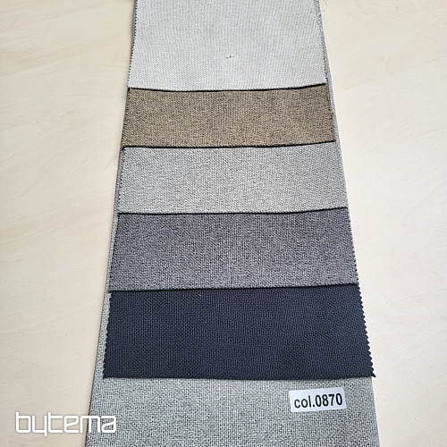 Einfarbiger Designer-Dekorstoff DIM OUT GERSTER 77045/0810 ANTHRAZIT