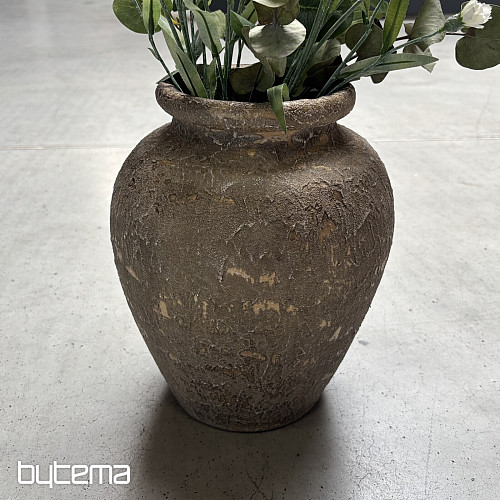 Keramikvase TAVIR 24x30 rustikales Gold