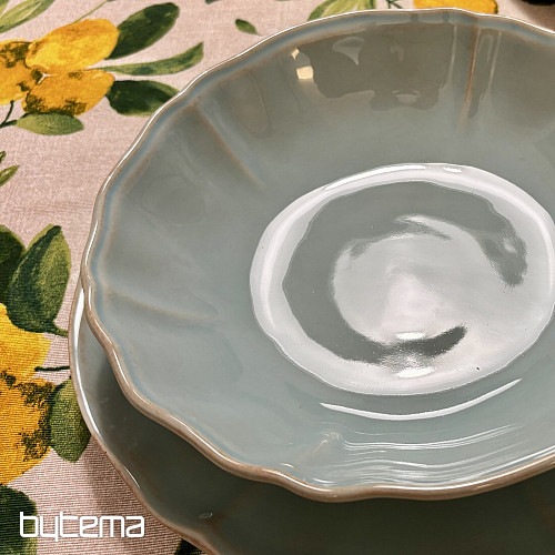 Tiefer Teller ALENTEJO 23 cm türkis
