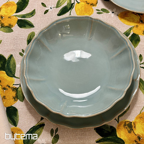 Tiefer Teller ALENTEJO 23 cm türkis