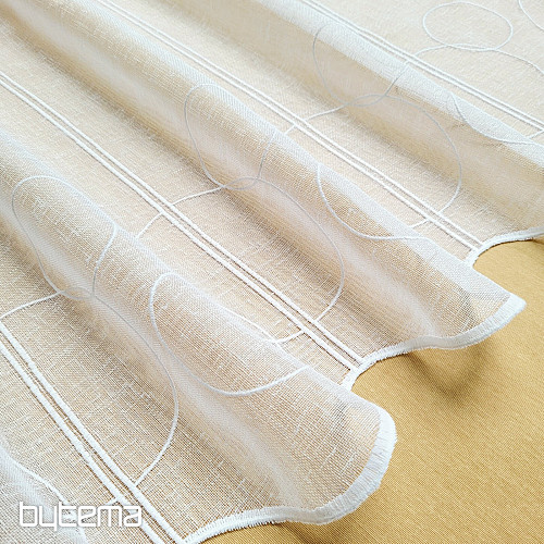 Vorhang für Buntglas GERSTER 11895/0001 GITA weiß