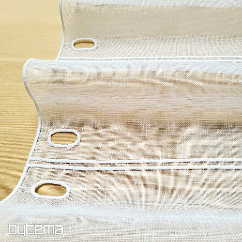 Vorhang für Buntglas GERSTER 11895/0001 GITA weiß