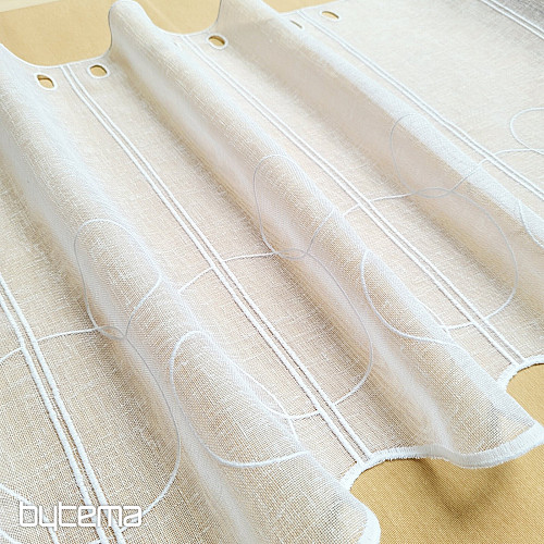 Vorhang für Buntglas GERSTER 11895/0001 GITA weiß