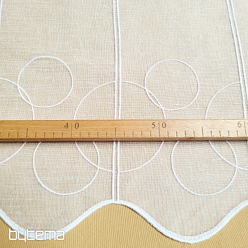 Vorhang für Buntglas GERSTER 11895/0001 GITA weiß