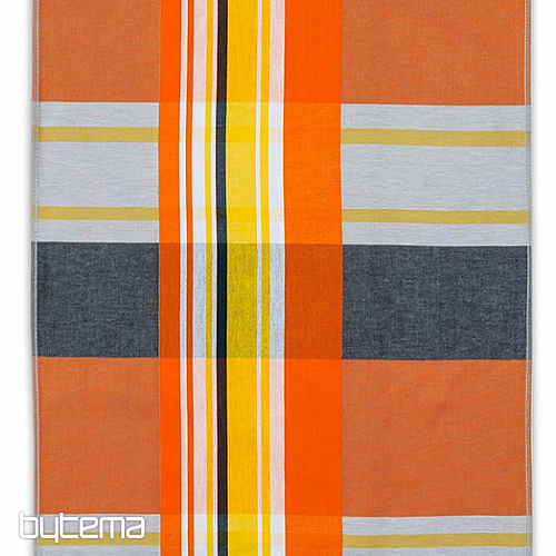 Jacquard-Geschirrtücher, gemischt in Grau-Orange