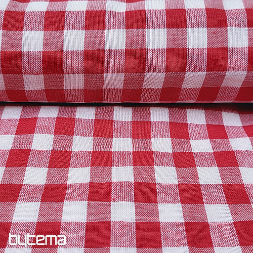 Dekostoff KANAFAS rot 1x1 cm