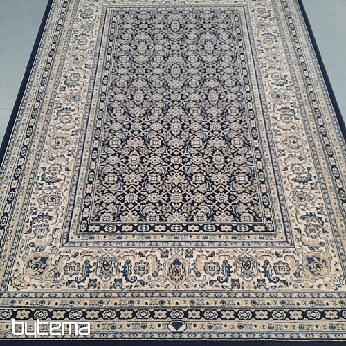 Wollteppich ORIENT klassisch blau, allover-Muster