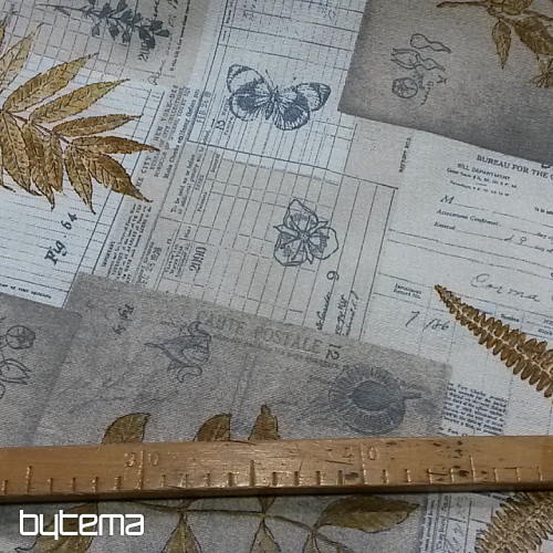 Dekorationsstoff HERBARIUM braun