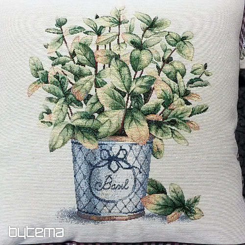 Gobelin-Kissenbezug BLUMEN AUS BASILIKUM DER Provence