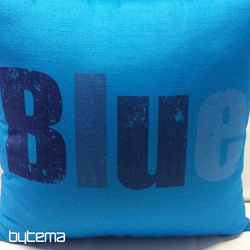Dekorativer Kissenbezug in den Farben Blau
