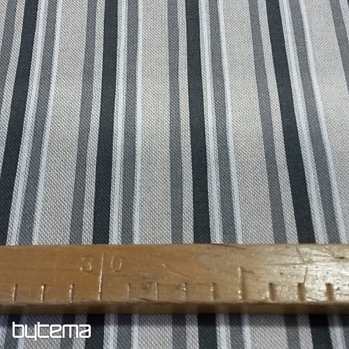 Dekorationsstoff GRAUER STREIFEN