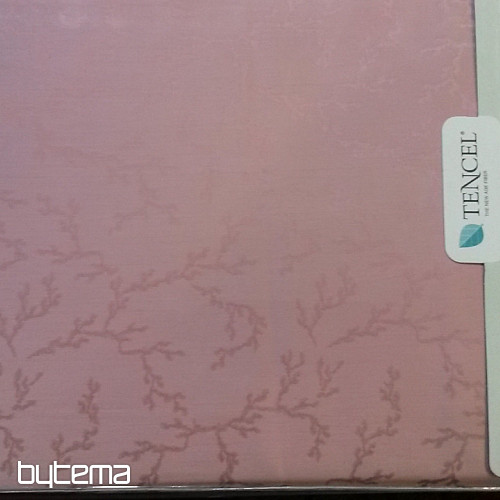 LUXURY LEINEN Alte rosa Blumen