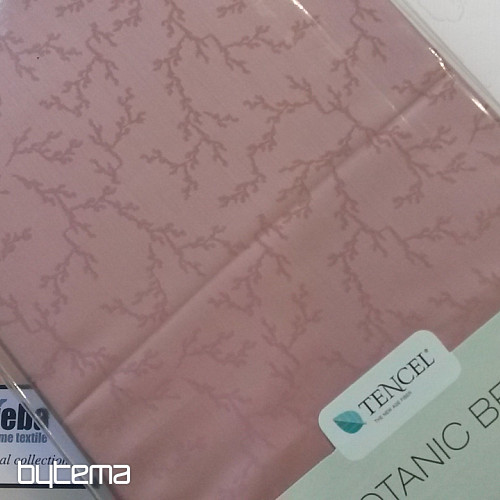 LUXURY LEINEN Alte rosa Blumen
