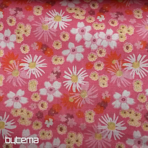 Dekorationsstoff ZINIA Blumen pink