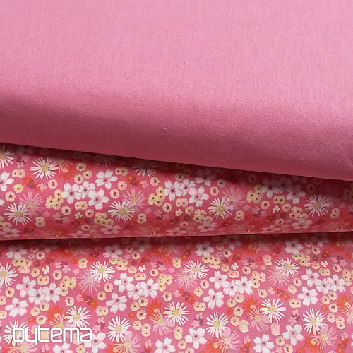 Dekorationsstoff ZINIA Blumen pink