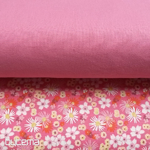 Dekorationsstoff ZINIA Blumen pink