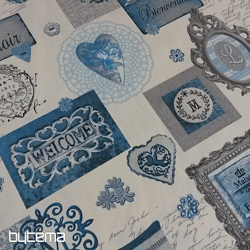 Dekorationsstoff NOSTALGIA blau