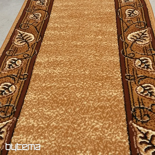 Teppich Läufer FELIKS Blätter beige