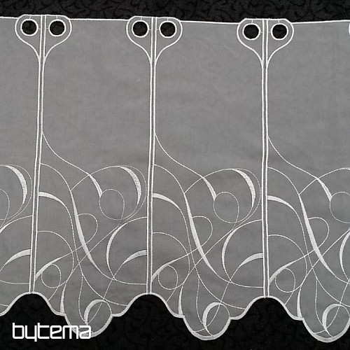 Gardine ORNAMENT weiss