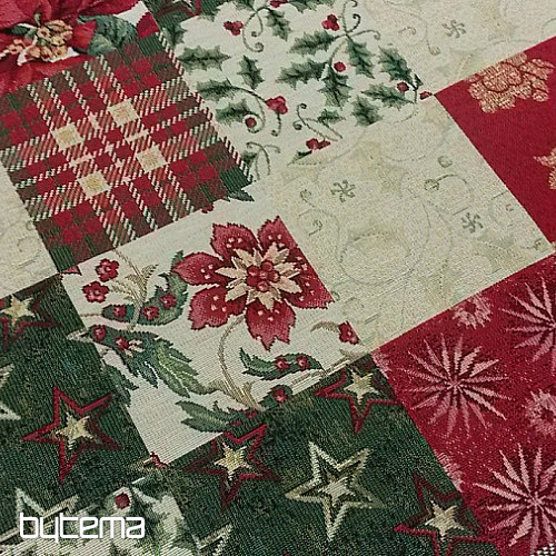 Weihnachtliche Gobelin-Tischdecke und Schal HOLLY