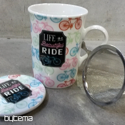 Töpfchen mit Deckel und Sieb SUMMER RIDE 280 ml