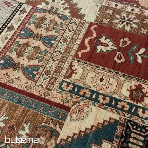 Luxus-Wollteppich ROYAL PATCHWORK multi cream