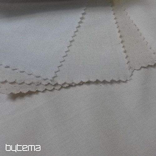 Baumwollstoff UNI cream
