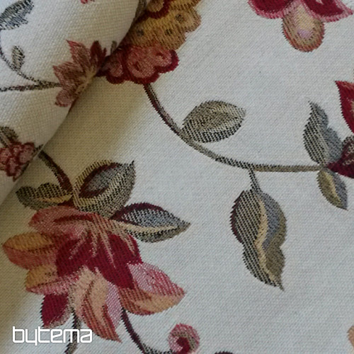 Gobelinstoff LOTOS BORDO Kombination