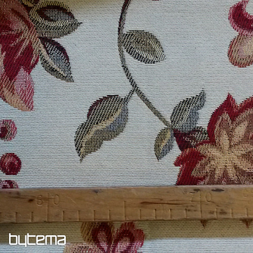 Gobelinstoff LOTOS BORDO Kombination