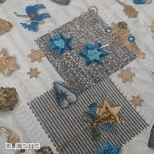 Dekorationsstoff NEVADA blau