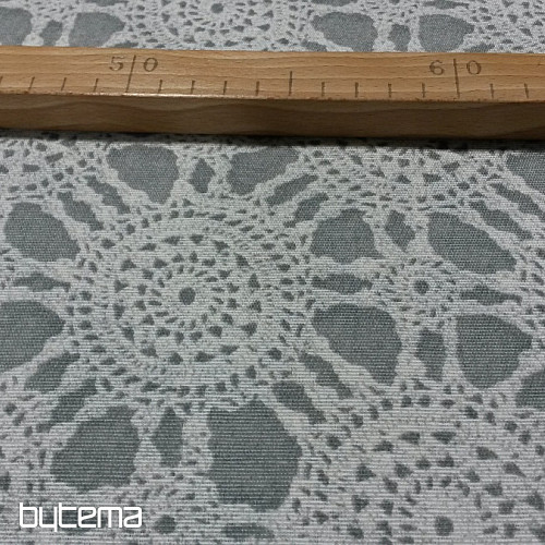 Dekorationsstoff RICAMI GRIS