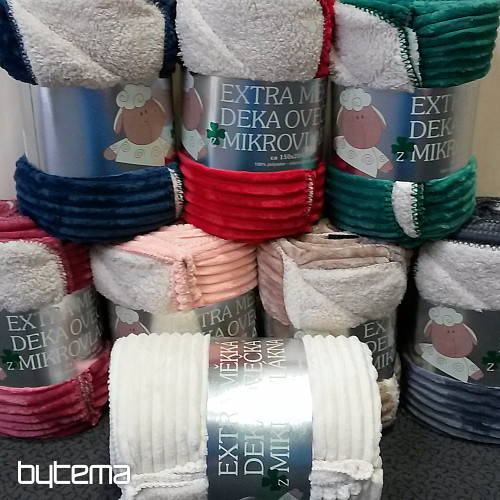 Wohndecke aus Microfaser EXTRA weich SCHAF Kunstsoff design,Rot